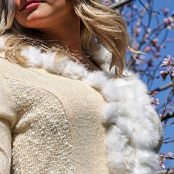 ‎Handmade Fur Detailed Cardigan - Picture 7 of 16